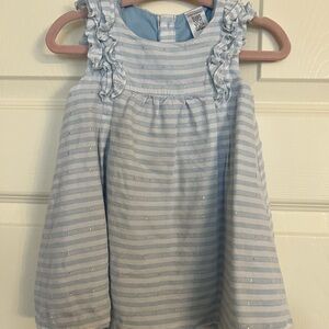 Blue Striped Kids Dress